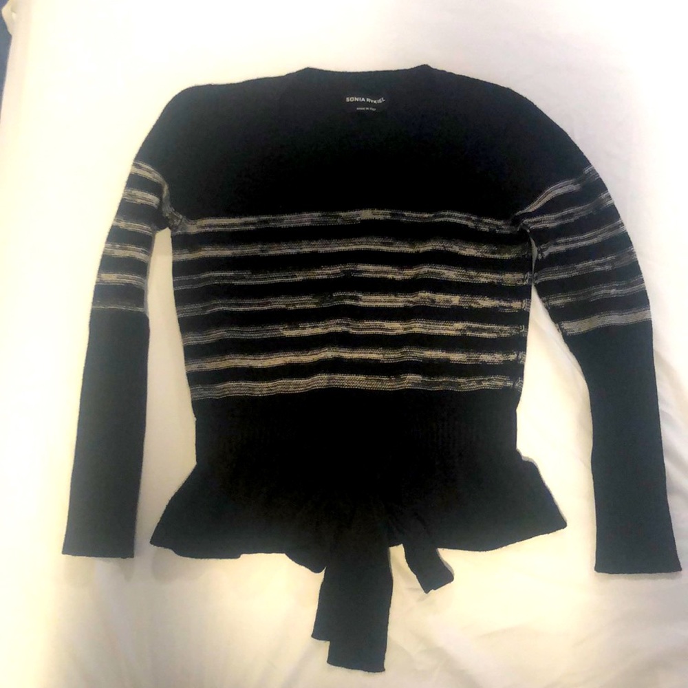 COPY - Sonia Rykiel belted peblum sweater
